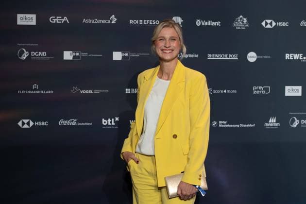 Britta HEIDEMANN, ehem. Fechterin, Verleihung Deutscher Nachhaltigkeitspreis in Duesseldorf am 29.11.2024.
