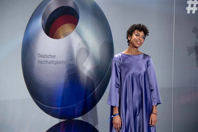 Malaika MIHAMBO, Weitspringerin, Leichtathletin, Verleihung Deutscher Nachhaltigkeitspreis in Duesseldorf am 29.11.2024.