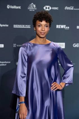 Malaika MIHAMBO, Weitspringerin, Leichtathletin, Verleihung Deutscher Nachhaltigkeitspreis in Duesseldorf am 29.11.2024.