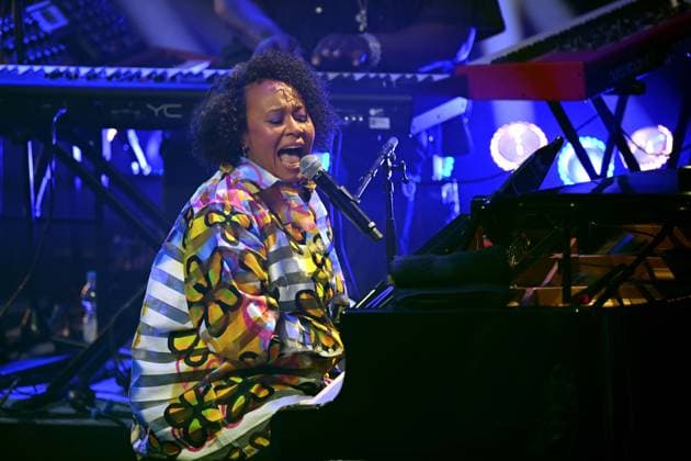 Emeli SANDE, Saengerin, Musikerin, singend, Gesang, Konzert, Verleihung Deutscher Nachhaltigkeitspreis in Duesseldorf am 29.11.2024.