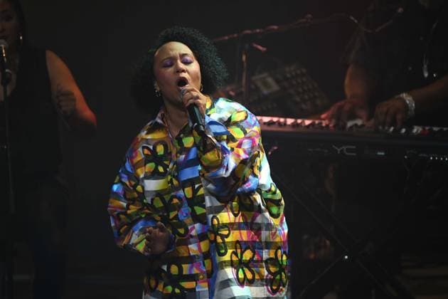 Emeli SANDE, Saengerin, Musikerin, singend, Gesang, Konzert, Verleihung Deutscher Nachhaltigkeitspreis in Duesseldorf am 29.11.2024.