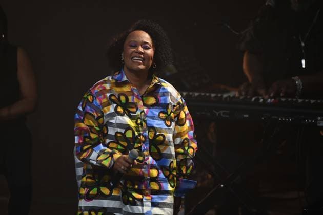 Emeli SANDE, Saengerin, Musikerin, singend, Gesang, Konzert, Verleihung Deutscher Nachhaltigkeitspreis in Duesseldorf am 29.11.2024.