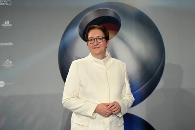 Deutscher Nachhaltigkeitspreis 2024 am 29.11.2024 im Maritim Hotel in Düsseldorf Klara Geywitz ( Bundesbauministerin für Wohnen, Stadtentwicklung und Bauwesen )