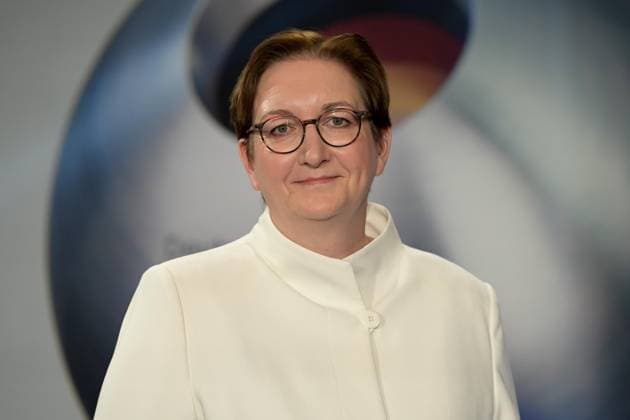 Deutscher Nachhaltigkeitspreis 2024 am 29.11.2024 im Maritim Hotel in Düsseldorf Klara Geywitz ( Bundesbauministerin für Wohnen, Stadtentwicklung und Bauwesen )
