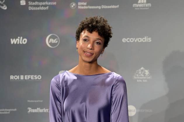 Deutscher Nachhaltigkeitspreis 2024 am 29.11.2024 im Maritim Hotel in Düsseldorf Malaika Mihambo ( Leichtathletin und Weitspringerin )