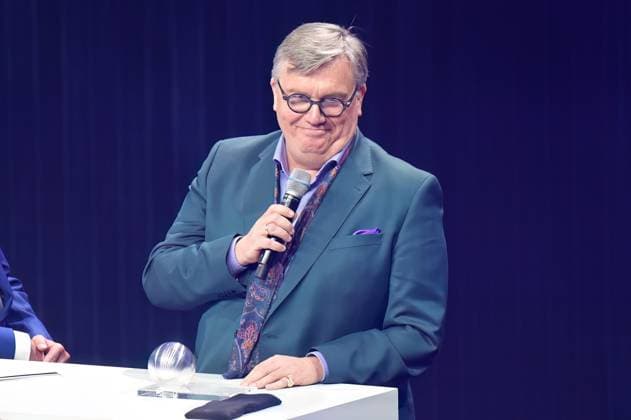 Deutscher Nachhaltigkeitspreis 2024 am 29.11.2024 im Maritim Hotel in Düsseldorf Hape Kerkeling ( Entertainer, Moderator und Autor ) bei seiner Dankrede zur Preisverleihung
