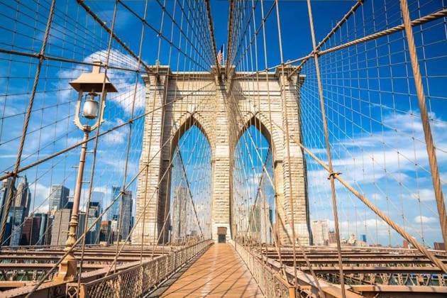  Brooklyn bridge in New York City architecture view, Brooklyn bridge in New York City architecture view, United states of America, Brooklyn bridge in New York City architecture view, United states of America, 01.10.2024, Copyright: xxbrchxx Panthermedia38008944.jpg