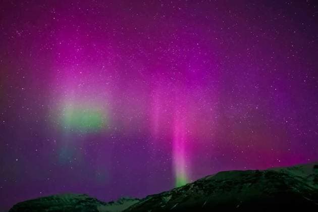  Aurora borealis in night northern sky. Ionization of air particles in the upper atmosphere., Aurora borealis in the night northern sky. Ionization of air particles in the upper atmosphere., Aurora borealis in the night northern sky. Ionization of air particles in the upper atmosphere., 02.10.2024, Copyright: xluyagx Panthermedia38010468.jpg