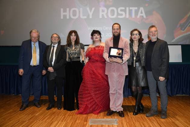 Turin: 42nd Turin Film Festival. Cinema Massimo. Awards Ceremony. In the photo: Holy Rosita and Wannes Destoop  Copyright: xMaurizioxD Avanzox xipa-agency.nx xDxAvanzo xMangiarottix IPA_Agency_IPA51993249