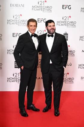 Monte-Carlo Film Festival de la Comedie, Preisverleihung 21st Montecarlo Film Festival - Res Carpet Awards Ceremony. 21st Montecarlo Film Festival - Res Carpet Award Ceremony. In the photo Ezio Greggio, Salvatore Esposito Monte Carlo  Copyright: xIPA ABACAx