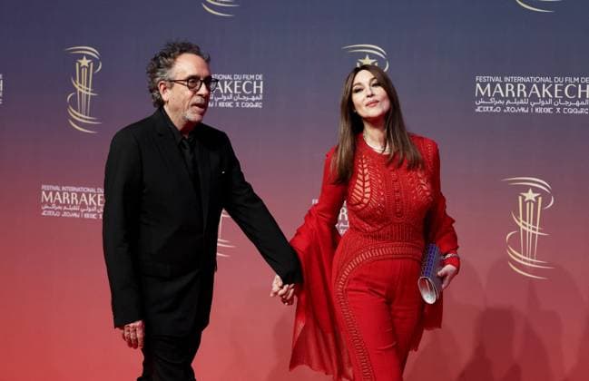 Bilder des Jahres 2024, Entertainment 11 November Photocall of the Ceremony Tribute to Sean Penn during Day Two Of the 21st Marrakech International Film Festival Tim Burton, Monica Bellucci at the photocall of the Ceremony Tribute to Sean Penn during Day Two Of the 21st Marrakech International Film Festival in Marrakech, Morocco, on November 30, 2024 Dominique Jacovides Bestimage Celebs attend the Ceremony Tribute to Sean Penn during Day Two Of the 21st Marrakech International Film Festival in Marrakech, Morocco, on November 30, 2024 Marrakech Morocco  Copyright: xDOMINIQUExJACOVIDESx xBESTIMAGExDOMINIQUExJACOVIDESx xBESTIMAGEx
