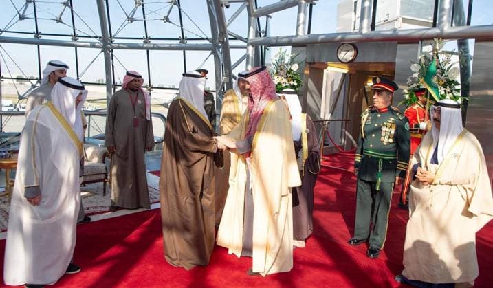 Saudi Crown Prince Mohammed bin Salman arrives in Kuwait, and is received by the Emir of Kuwait, Meshal Al-Ahmad Al-Jaber Al-Sabah Saudi Crown Prince Mohammed bin Salman arrives in Kuwait, and is received by the Emir of Kuwait, Meshal Al-Ahmad Al-Jaber Al-Sabah, to head the Kingdom of Saudi Arabia s delegation to the 45th session of the Supreme Council of the Gulf Cooperation Council, Kuwait, on December 1, 2024. Photo by Saudi Press Agency Kuwait Kuwait Kuwait 011224_Kuwait_SPA_00(4) Copyright: xapaimagesxSaudixPressxAgencyx xapaimagesx