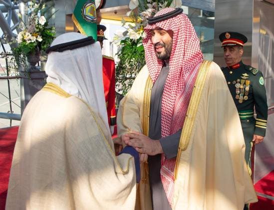 Saudi Crown Prince Mohammed bin Salman arrives in Kuwait, and is received by the Emir of Kuwait, Meshal Al-Ahmad Al-Jaber Al-Sabah Saudi Crown Prince Mohammed bin Salman arrives in Kuwait, and is received by the Emir of Kuwait, Meshal Al-Ahmad Al-Jaber Al-Sabah, to head the Kingdom of Saudi Arabia s delegation to the 45th session of the Supreme Council of the Gulf Cooperation Council, Kuwait, on December 1, 2024. Photo by Saudi Press Agency Kuwait Kuwait Kuwait 011224_Kuwait_SPA_00(5) Copyright: xapaimagesxSaudixPressxAgencyx xapaimagesx