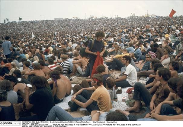 Woodstock USA: Woodstock 1969 *** Local Caption *** Woodstock USA  Copyright: xHarbuttxCharles Rh023181x