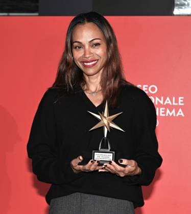 Turin, Italy Zoe Saldana receives the Stella della Mole Award at the National Cinema Museum In the photo:Zoe Saldana Stella della Mole Award  Copyright: xNickxZonnax xipa-agency.netx xNickxZonnax IPA_Agency_IPA52044557