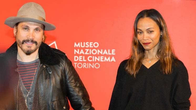 Zoe Saldana awarded at Italian National Museum of Cinema in Turin (Italy) Turin, Italy. 3rd December 2024. Actress Zoe Saldana with husband film director Marco Perego in Turin (Italy) where she received the Stella della Mole award at Italian National Museum of Cinema -  Copyright: xIPA ABACAx