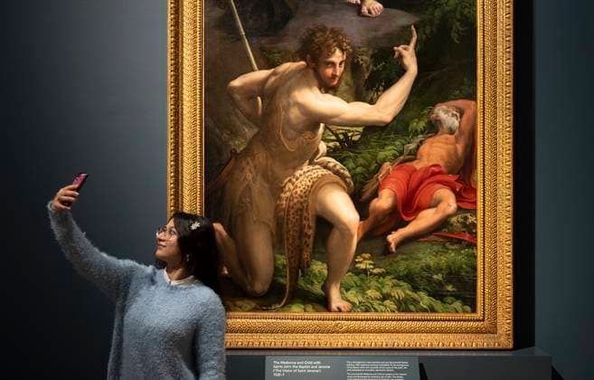 Entertainment Themen der Woche KW49 Entertainment Bilder des Tages Parmigianino preview at The National Gallery in London, UK, on 3rd Dec, 2024 The National Gallery, London, UK. 3rd Dec, 2024. Parmigianino: The Vision of Saint Jerome. As part of The National Gallery™s 200th anniversary year, Parmigianino™s Madonna and Child with Saints (1526’7) returns to public view for the first time in a decade following meticulous conservation treatment. A masterpiece of 16th-century Italian painting, it was presented to the Gallery in 1826, two years after its foundation. Also known as The Vision of Saint Jerome, the altarpiece is displayed for the first time alongside a selection of important preparatory drawings., Credit:MALCOLM PARK Avalon  Copyright: xMALCOLMxPARKx xAvalonx 0942364917