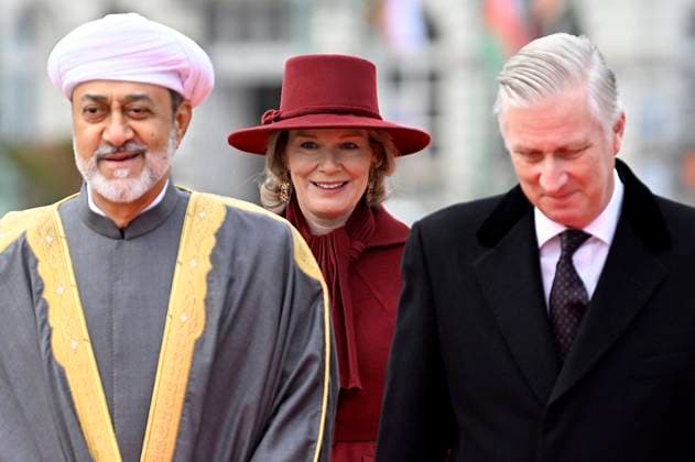 Entertainment Themen der Woche KW49 Entertainment Bilder des Tages State Visit of HM the Sultan of Oman to Belgium (Day 1) BRUSSELS, BELGIUM - DECEMBER 03 : State Visit of HM the Sultan of Oman to Belgium (Day 1) - Official Welcome Ceremony by King Philippe of Belgium and Queen Mathilde of Belgium at the Place des Palais Paleizenplein & revue of the troops by HM the Sultan, on December 3, 2024 in Brussels, Belgium, 03 12 2024 Brussels Belgium  Copyright: xDidierxLebrunx