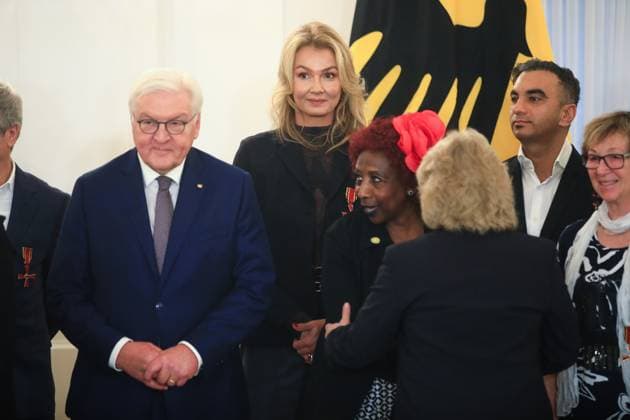 Verleihung des Verdienstordens zum Tag des Ehrenamtes Berlin, 4.12..2024 Franziska van Almsick bei der Verleihung des Verdienstordens zum Tag des Ehrenamtes Berlin Germany Copyright: xPictureteamx