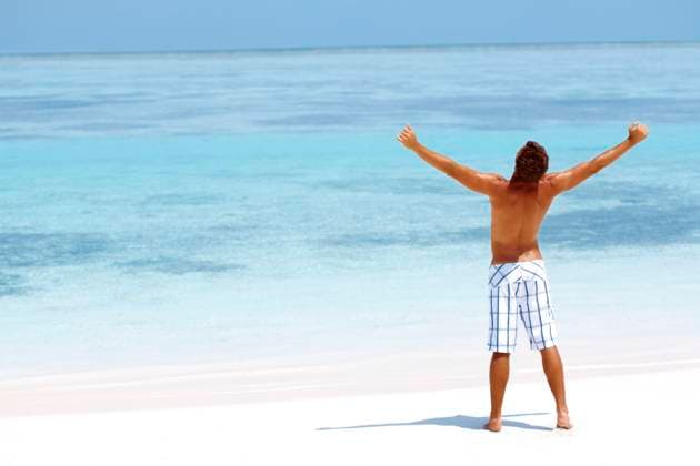Man standing with his arms wide open on beach , 22.07.2011, model released, TTBB_ti1603329.jpg, Standing,Beach,Vacations,Freedom,Young Man,Vitality,Muscular,Relaxation,Summer,Sea,Celebration,Solitude,Harmony,Arms Outstretched,Joy,One Young Man Only,Horizontal,Outdoors,Day,Shirtless,25-29 Years,One Person,Rear View,Full Length,Horizon Over Water,Caucasian Ethnicity,Swimming Shorts,Holiday,Free,Youngster,Man,Male,Relaxing,Summertime,Celebrating,Solitary,Solitariness,Harmonious,Outstretching Arms,Daytime,One Person Only Copyright: xPeoplexImagesx