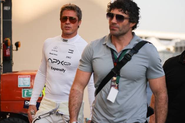 December 5, 2024, Abu Dhabi, United Arab Emirates: Brad Pitt, actor playing Sonny Hayes, a driver of the fictional Apex APXGP F1 team in the upcoming F1 movie directed by Joseph Kosinski, is seen in a paddock ahead of Formula 1 Abu Dhabi Grand Prix at Yas Marina Circuit on December 5th, 2024 in Abu Dhabi, United Arab Emirates. Abu Dhabi United Arab Emirates - ZUMAz156 20241205_zip_z156_025 Copyright: xBeataxZawrzelx