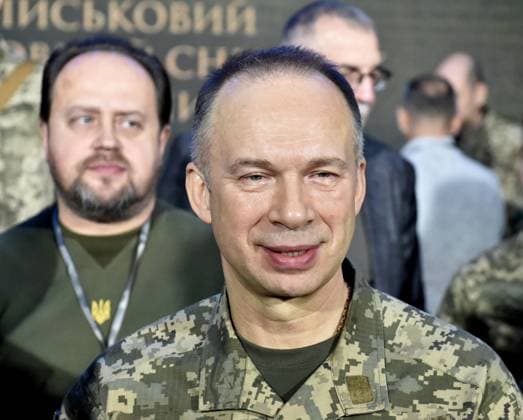 KYIV, UKRAINE - DECEMBER 6, 2024 - Commander-in-Chief of the Armed Forces of Ukraine Oleksandr Syrskyi attends the First Ukrainian Military Prayer Breakfast in the Refectory Church of the Kyiv-Pechersk Lavra on the Day of the Armed Forces of Ukraine, Kyiv, capital of Ukraine. Ukrainian Military Prayer Breakfast in Kyiv  Copyright: xSerhiixChuzavkovx