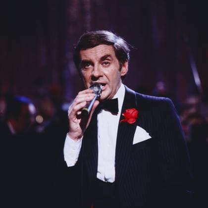 TONIGHT HARALD Tonight: Harald - ZDF Show, 1984, im Ballsaal des Interconti Berlin, Harald Juhnke stellt sich in seiner Show als Entertainer vor, Berlin Deutschland Copyright: ArthurxGrimm AGR_82030589 EDITORIAL USE ONLY