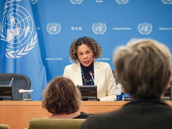 News Themen der Woche KW49 News Bilder des Tages December 6, 2024, New York, New York, USA: Special Advisor of Africa to the UN Secretary General, CHRISTINA DUARTE, speaks to the press about the Secretary GeneralÃ¢â‚¬â ¢s visit to Africa next week and the negotiations in plan on the future of AfricaÃ¢â‚¬â ¢s participation on global matters and a better foothold on industry, production and economy. New York USA - ZUMAo116 20241206_znp_o116_001 Copyright: xBiancaxOterox