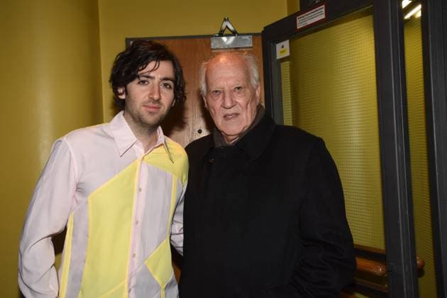 Harley Chamandy Regisseur Werner Herzog Filmpreis 2024 Preistraeger Werner Herzog Regisseur Laudator Muenchen 06.12.2024 Filmmuseum Jakobsplatz Werner Herzog Filmpreis 2024 Verleihung an Harley Chamandy Kanadischer Regisseur fuer den Film ALLEN SUNSHINE¨ ¨¨¨¨¨ Muenchen