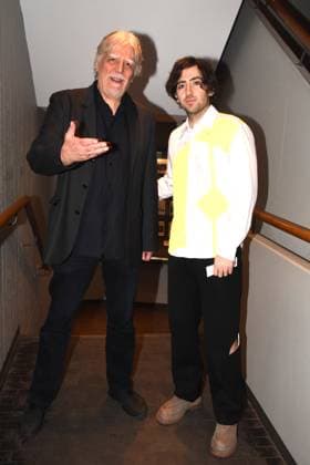 Stefan Droessler Leiter des Filmuseum Harley Chamandy Regisseur Werner Herzog Filmpreis 2024 Preistraeger Muenchen 06.12.2024 Filmmuseum Jakobsplatz Werner Herzog Filmpreis 2024 Verleihung an Harley Chamandy Kanadischer Regisseur fuer den Film ALLEN SUNSHINE¨ ¨¨¨¨¨ Muenchen