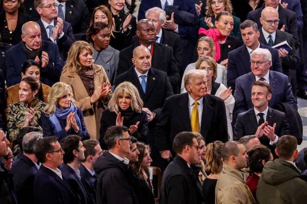 News Themen der Woche KW49 News Bilder des Tages Reopening ceremony of Notre Dame Cathedral in Paris Ashley Biden, Jill Biden, Donald Trump, Emmanuel Macron Reopening ceremony of Notre Dame Cathedral in Paris, on December 7, 2024 A jewel of Gothic art, a place of worship and culture, a universal symbol of France and its history, Notre Dame Cathedral in Paris reopens its doors on December 7 and 8, five years after the terrible fire that ravaged it on April 15, 2019 Dominique Jacovides Bestimage Reopening ceremony of Notre Dame Cathedral in Paris, on December 7, 2024 A jewel of Gothic art, a place of worship and culture, a universal symbol of France and its history, Notre Dame Cathedral in Paris will reopen its doors on December 7 and 8, five years after the terrible fire that ravaged it o  Copyright: xDOMINIQUExJACOVIDESx xBESTIMAGExDOMINIQUExJACOVIDESx xBESTIMAGEx