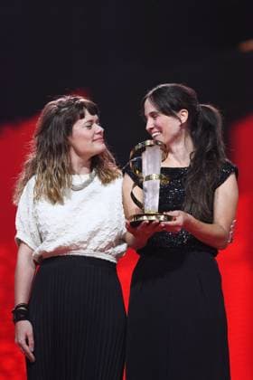 Marrakech Closing Ceremony Mercedes Cordova and Director Silvina Schnicer receive the award for The Cottage attending the Closing Ceremony during the 21st Marrakech International Film Festival in Marrakech, Morocco on December 07, 2024. Photo by Aurore Marechal ABACAPRESS.COM Marrakech Morocco  Copyright: xMarechalxAurore ABACAx