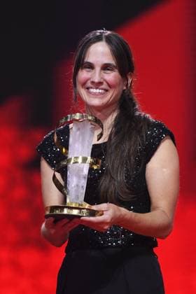 Marrakech Closing Ceremony Director Silvina Schnicer receive the award for The Cottage attending the Closing Ceremony during the 21st Marrakech International Film Festival in Marrakech, Morocco on December 07, 2024. Photo by Aurore Marechal ABACAPRESS.COM Marrakech Morocco  Copyright: xMarechalxAurore ABACAx