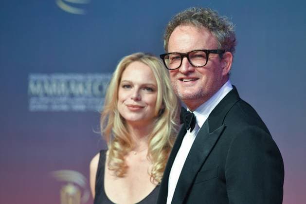 Marrakech Closing Red Carpet Cecile Breccia and Jason Clarke attending the Closing Red Carpet during the 21st Marrakech International Film Festival in Marrakech, Morocco on December 07, 2024. Photo by Aurore Marechal ABACAPRESS.COM Marrakech Morocco  Copyright: xMarechalxAurore ABACAx
