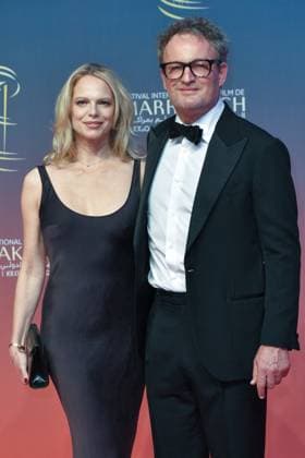 Marrakech Closing Red Carpet Cecile Breccia and Jason Clarke attending the Closing Red Carpet during the 21st Marrakech International Film Festival in Marrakech, Morocco on December 07, 2024. Photo by Aurore Marechal ABACAPRESS.COM Marrakech Morocco  Copyright: xMarechalxAurore ABACAx