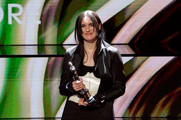 Frederikke Hoffmeier bei der Verleihung des 37. Europäischen Filmpreises 2024 im Kultur- und Kongresszentrum Luzern. Luzern, 07.12.2024