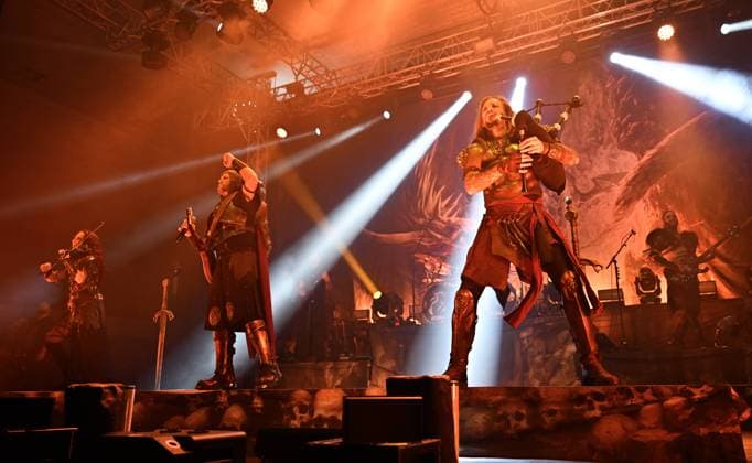 German Medieval metal bound Feuerschwanz with singer Hodi perform in Winter Masters of Rock 2024 festival in Zlin, Czech Republic, December 7, 2024. (CTKxPhoto DaliborxGluck) CTKPhotoP2024120707613  CTKPhotoP2024120707613