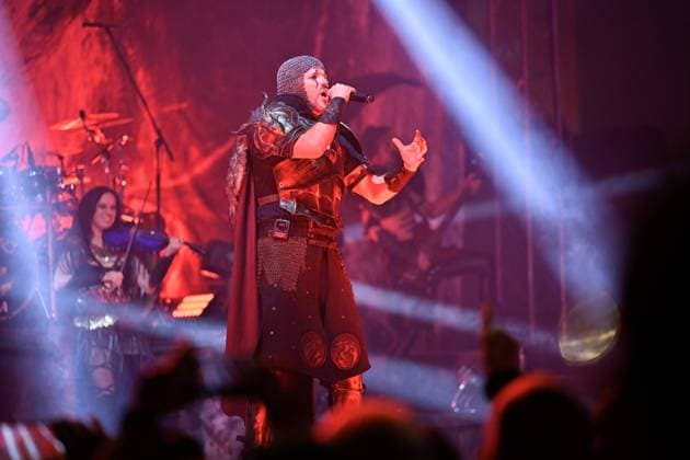 German Medieval metal bound Feuerschwanz with singer Hauptmann Feuerschwanz perform in Winter Masters of Rock 2024 festival in Zlin, Czech Republic, December 7, 2024. (CTKxPhoto DaliborxGluck) CTKPhotoP2024120707636  CTKPhotoP2024120707636