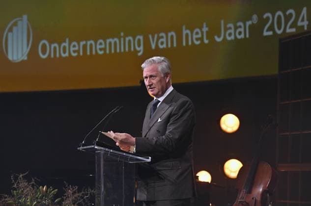 Entertainment Bilder des Tages King Philippe - Filip of Belgium speeches at the awards ceremony of the Enterprise of the Year (30th edition) and the Prize of the Flemish Government for the Scale-up of the Year ,Tuesday 10 December 2024, in Brussels.  ERICxLALMAND 107883781