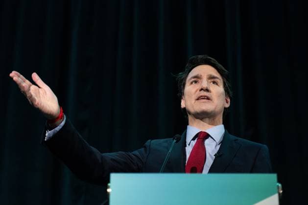 December 10, 2024, Ottawa, On, Canada: Prime Minister Justin Trudeau delivers remarks at the annual Equal Voice gala in Ottawa, on Tuesday, Dec. 10, 2024. Ottawa Canada  - ZUMAc35_ 20241210_zaf_c35_046 Copyright: xSpencerxColbyx