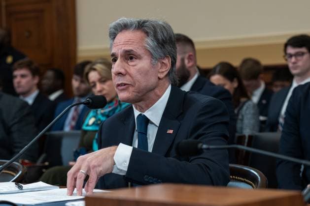 News Themen der Woche KW50 News Bilder des Tages U.S. Secretary of State Antony Blinken testifies at a House Committee on Foreign Affairs hearing titled: An Assessment of the State Departments Withdrawal from Afghanistan by America s Top Diplomat in the Rayburn house office building in the U.S. Capitol in Washington, DC on Wednesday, December 11, 2024.  WAP20241211012 ANNABELLExGORDON