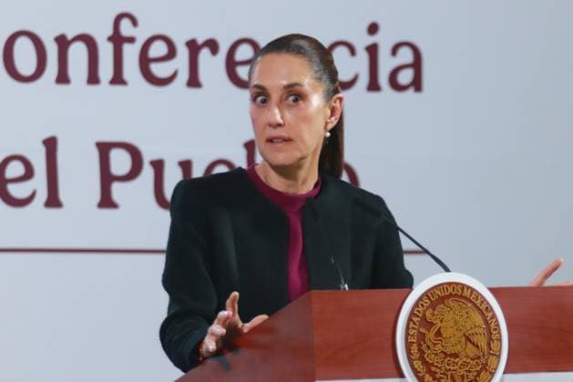 Mexico s President, Claudia Sheinbaum Pardo, speaking during a briefing conference where talk about the process of electing the judges at the National Palace. on December 11, 2024 in Mexico City, Mexico. Mexico City Mexico - ZUMAe321 20241211_zia_e321_005 Copyright: xCarlosxSantiagox