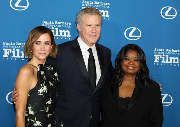 December 11, 2024, Santa Barbara, California, U.S.A: Actor Comedians Kristen Wiig, Will Ferrell, Octavia Spencer smile on the Red Carpet before Will received The Kirk Douglas Award at the The Ritz-Carlton Bacara Santa Barbara on December 11, 2024. The Fundraiser for the Santa Barbara International Film Festival (SBIFF) 2025 took place on December 11, 2024. Santa Barbara U.S.A - ZUMAk144 20241211_znp_k144_033 Copyright: xAmyxKatzx