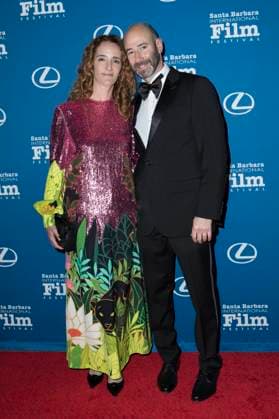 Jessica Elbaum und Rafael Marmor bei der 17. Verleihung des Kirk Douglas Award for Excellence in Film auf dem 40. Santa Barbara International Film Festival im Hotel Ritz-Carlton Bacara. Santa Barbara, 11.12.2024