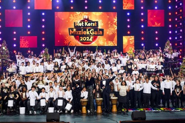 Leusden, The Netherlands, 2024-12-12 13:14:16 LEUSDEN, 12-12-2024, AFAS Theater Recordings of the Christmas Music Gala 2024. Young musical creatives join forces with famous artists. Special guest is the honorary chair of the More Music in the Classroom foundation: Queen Maxima PHOTO: NLBeeld Patrick van Emst Credit: NL Beeld Patrick van Emst  Copyright: xx x