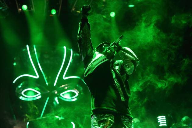 Bilder des Jahres 2024, Entertainment 12 Dezember Entertainment Themen der Woche KW50 Entertainment Bilder des Tages Marten Laciny alias Marsimoto bei seinem letzten Konzert im Velodrom in Berlin, 14. Dezember 2024. Marsimoto Konzert Berlin *** Marten Laciny alias Marsimoto at his last concert at the Velodrom in Berlin, December 14, 2024 Marsimoto concert Berlin