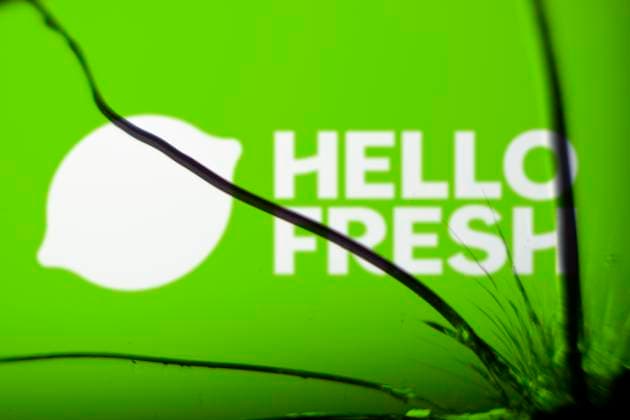 Dhaka, Bangladesh- 26 Oct 2024: Hello Fresh logo is visible on the broken glass. Dhaka, Bangladesh- 26 Oct 2024: Hello Fresh logo is visible on the broken glass. Copyright: xZoonar.com MojahidxMottakinx 22421163