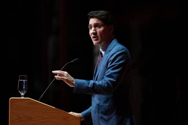 December 16, 2024, Gatineau, Pq, Canada: Prime Minister Justin Trudeau speaks during a Laurier Club Holiday Party event in Gatineau, Que., on Monday, Dec. 16, 2024. Gatineau Canada  - ZUMAc35_ 20241216_zaf_c35_180 Copyright: xSpencerxColbyx