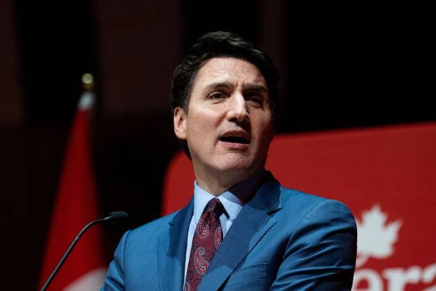 December 16, 2024, Gatineau, Pq, Canada: Prime Minister Justin Trudeau speaks during a Laurier Club Holiday Party event in Gatineau, Que., on Monday, Dec. 16, 2024. Gatineau Canada  - ZUMAc35_ 20241216_zaf_c35_183 Copyright: xSpencerxColbyx