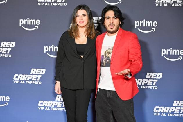 Milan, Italy: Milan, red carpet Vip al moquette In the photo; Max Agnoni with Laura Milan Italy  - ZUMAp169 20241217_zea_p169_1526 Copyright: xSimonaxChiocciax